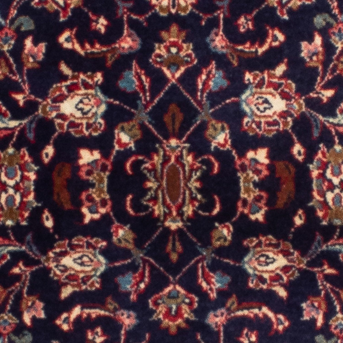 Biegacz Dywan perski - Keshan - 266 x 68 cm - ciemnoniebieski