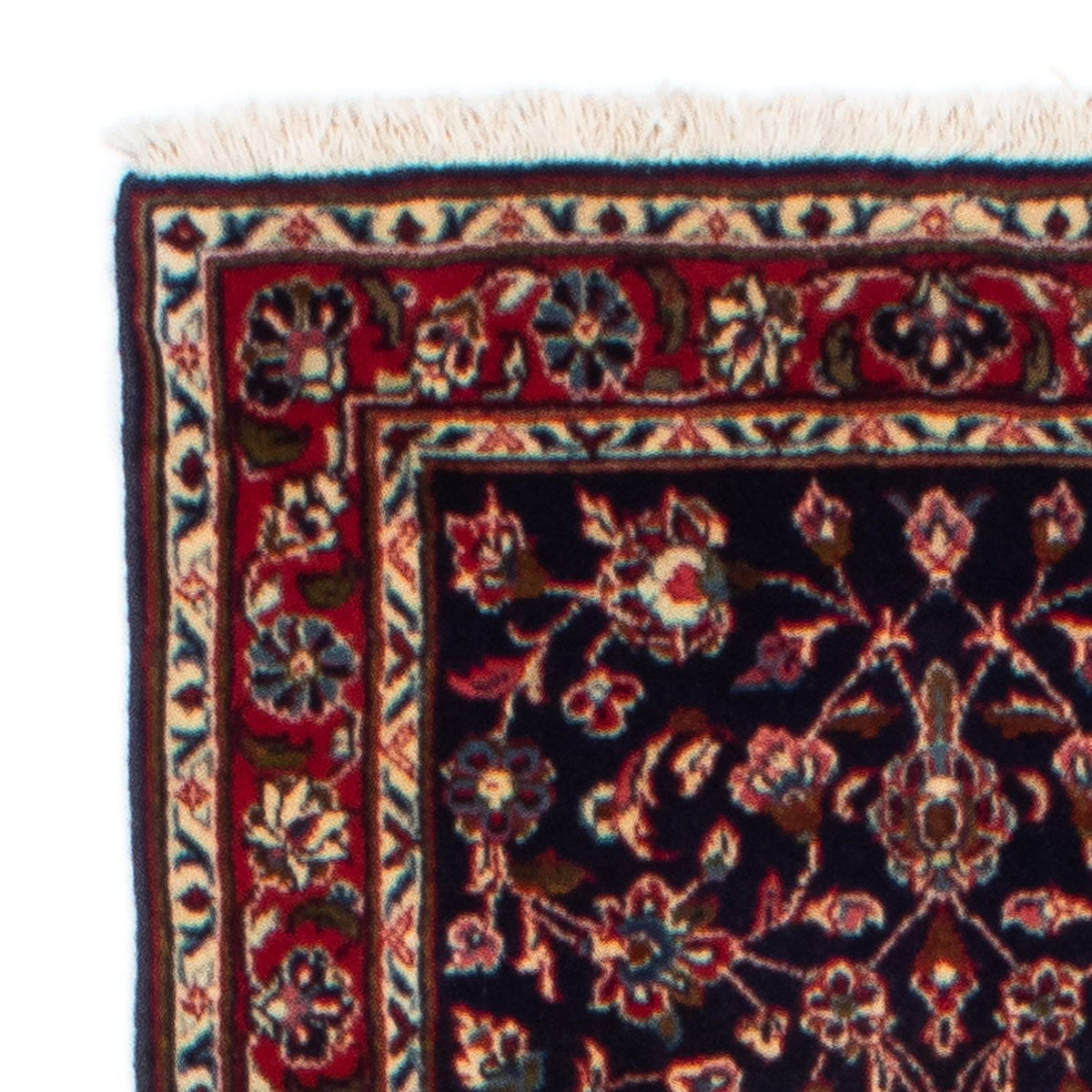 Biegacz Dywan perski - Keshan - 266 x 68 cm - ciemnoniebieski