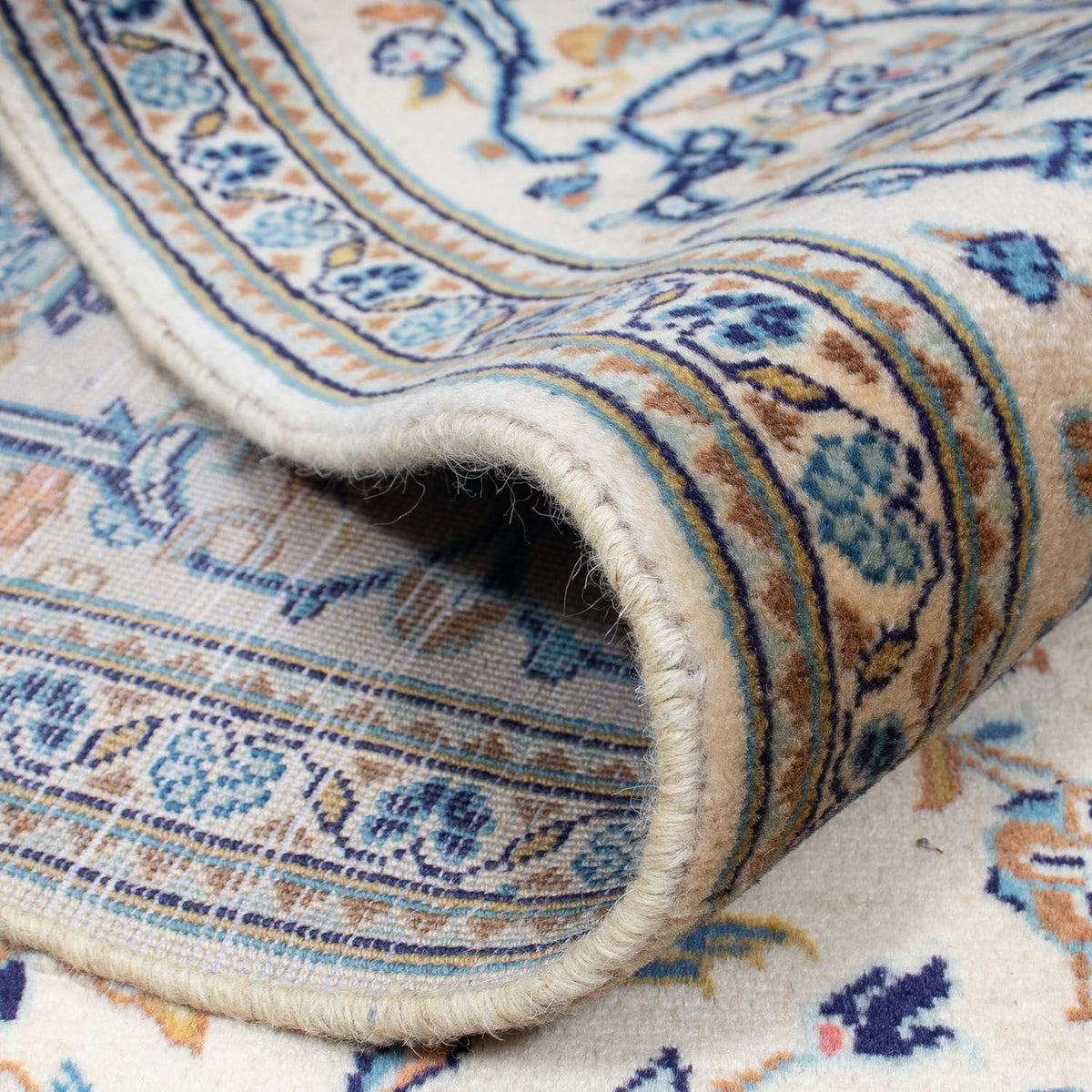 Dywan perski - Keshan - 291 x 197 cm - beżowy