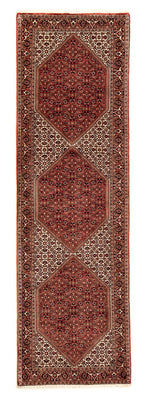 Biegacz Dywan perski - Bijar - 281 x 80 cm - wielokolorowy