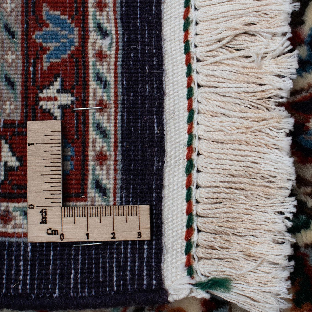 Dywan perski - Klasyczny kwadratowy  - 104 x 101 cm - ciemnoniebieski