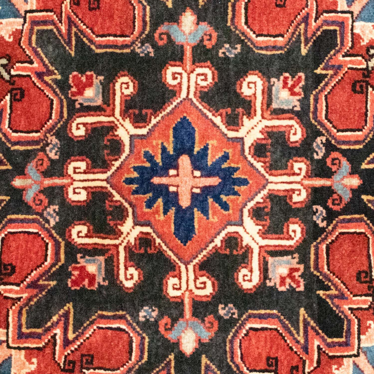 Perski dywan - Nomadyczny - 195 x 140 cm - czerwony