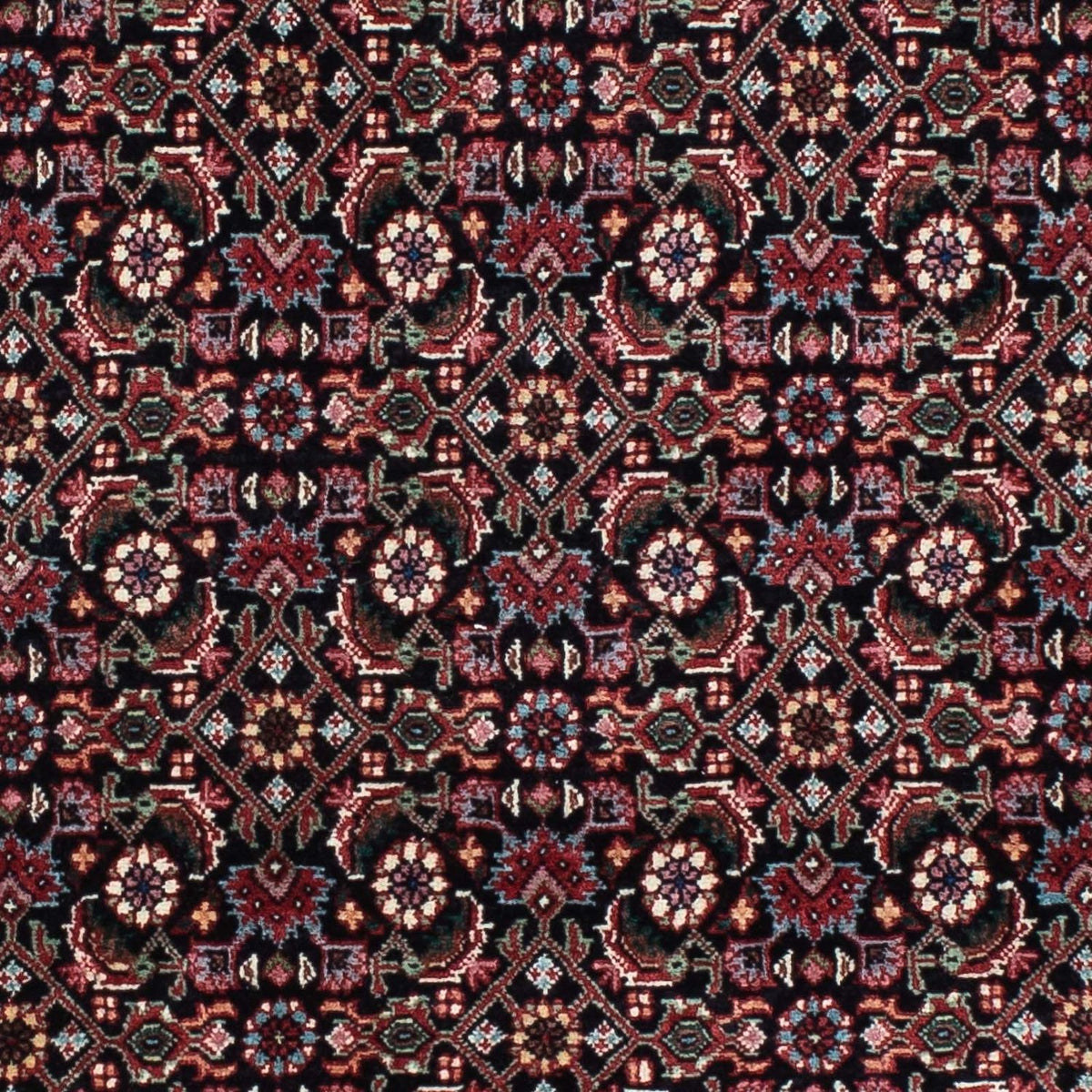 Biegacz Dywan perski - Bijar - 194 x 72 cm - ciemnoniebieski