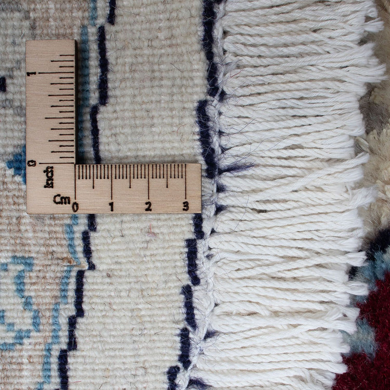 Dywan perski - Nain okrągły  - 245 x 245 cm - ciemna czerwień