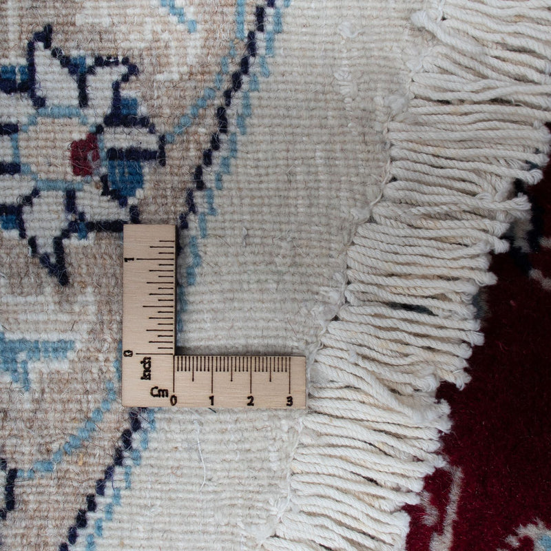 Dywan perski - Nain okrągły  - 300 x 300 cm - ciemna czerwień