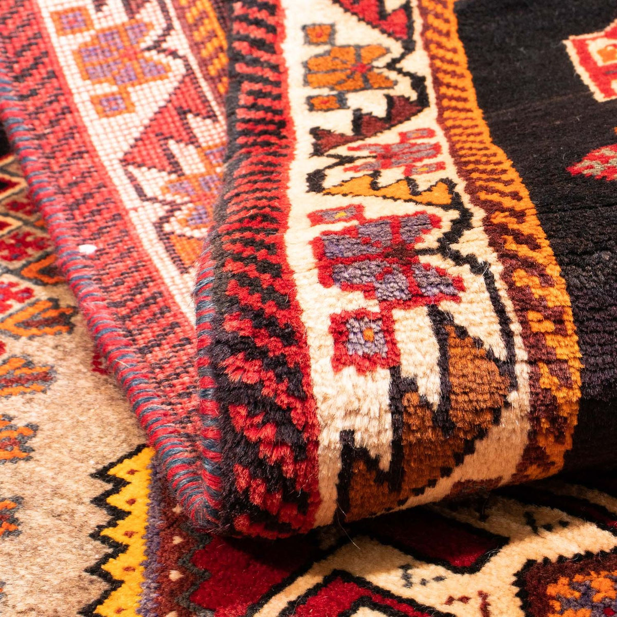 Perski dywan - Nomadyczny - 160 x 110 cm - jasnobrązowy