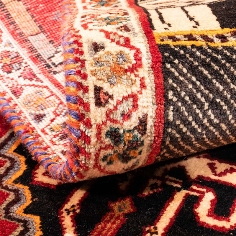 Perski dywan - Nomadyczny - 148 x 81 cm - ciemna czerwień