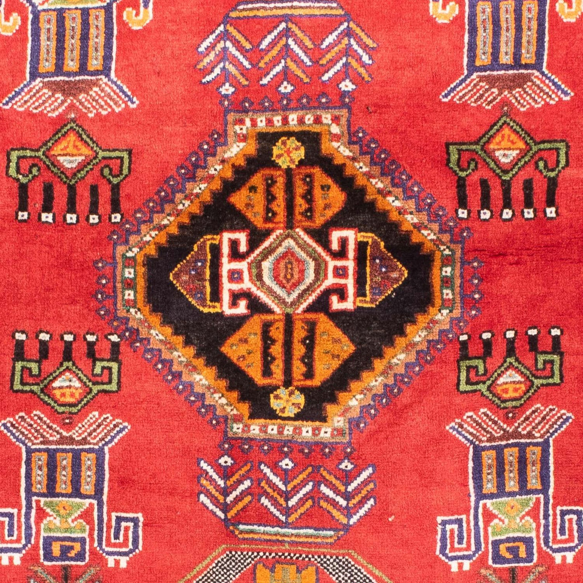 Perski dywan - Nomadyczny - 165 x 118 cm - ciemna czerwień