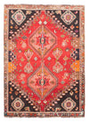 Qashqai Dywan 110x153cm - Dywan perski - Prostokątny / Ciemna czerwień / 110 x 153 cm Prostokątny