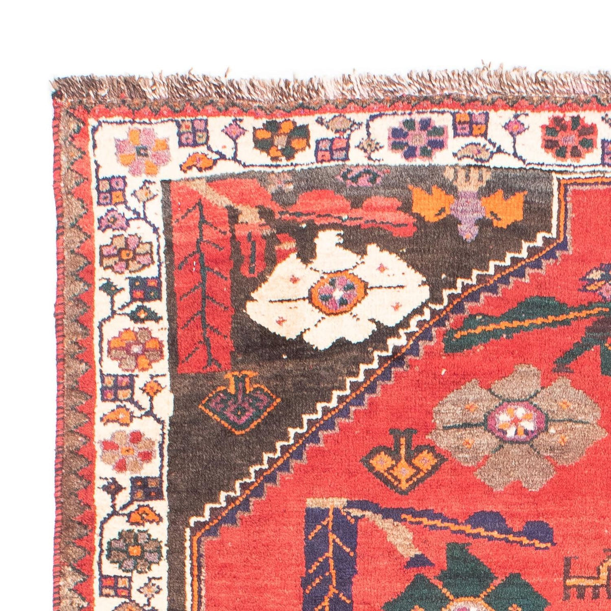 Perski dywan - Nomadyczny - 160 x 110 cm - ciemna czerwień