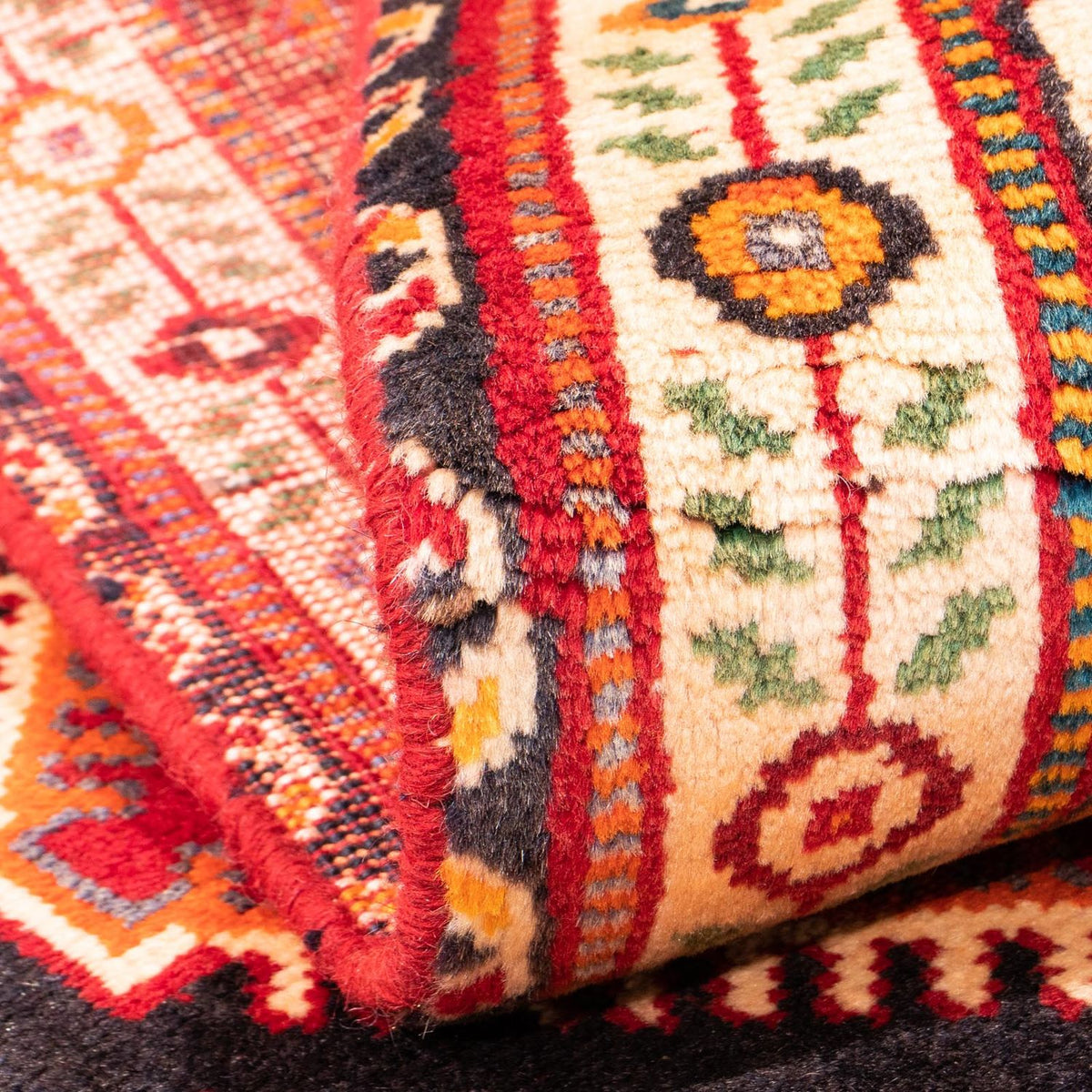 Perski dywan - Nomadyczny - 155 x 105 cm - ciemna czerwień