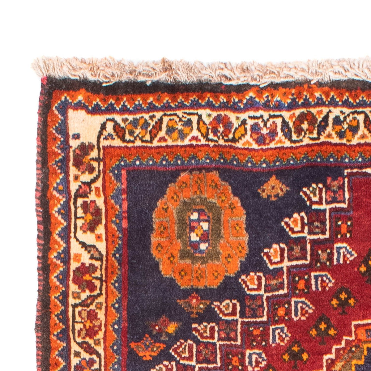 Perski dywan - Nomadyczny - 156 x 83 cm - ciemna czerwień