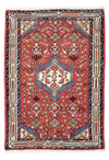 Hosseinabad Dywan 83x120cm - Dywan perski - Prostokątny / Czerwony / 83 x 120 cm Prostokątny
