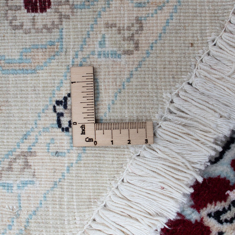 Dywan perski - Nain okrągły  - 295 x 295 cm - ciemna czerwień