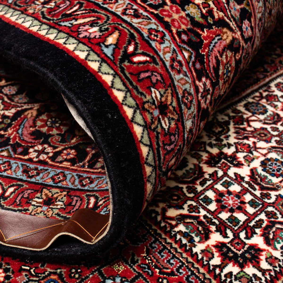 Dywan perski - Bijar - 253 x 200 cm - ciemna czerwień