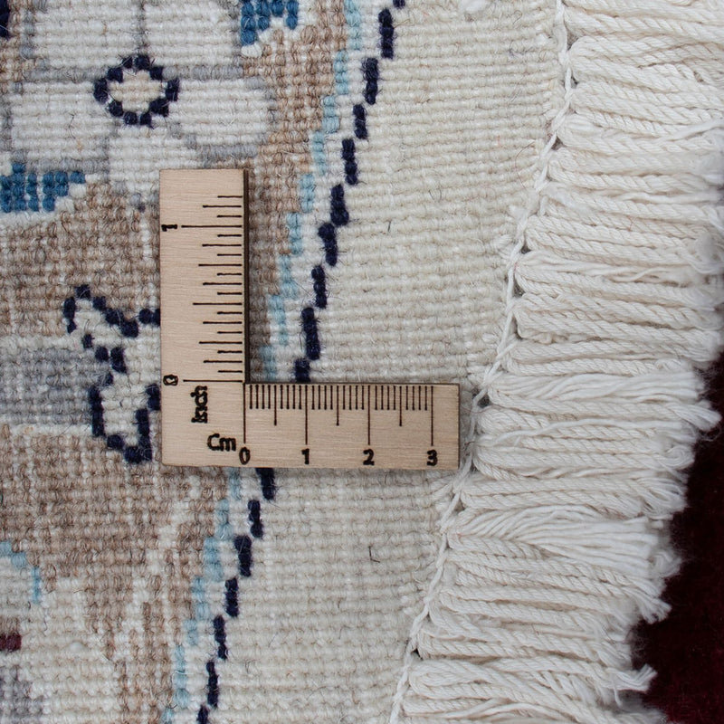 Dywan perski - Nain okrągły  - 245 x 245 cm - ciemna czerwień