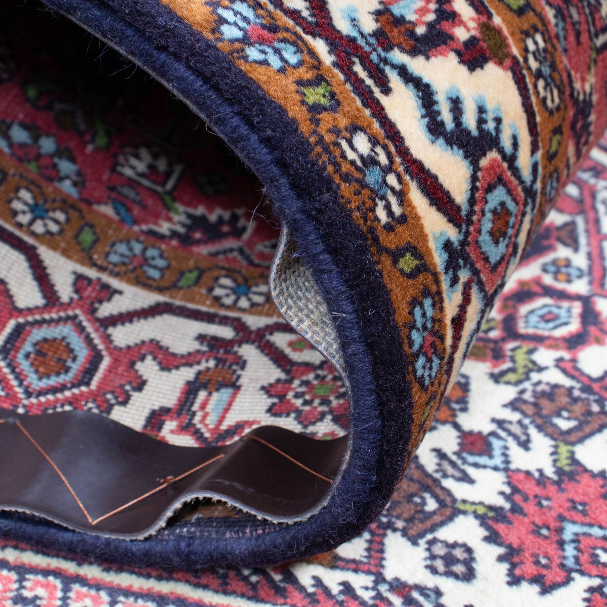 Biegacz Dywan perski - Bijar - 308 x 81 cm - jasna czerwień