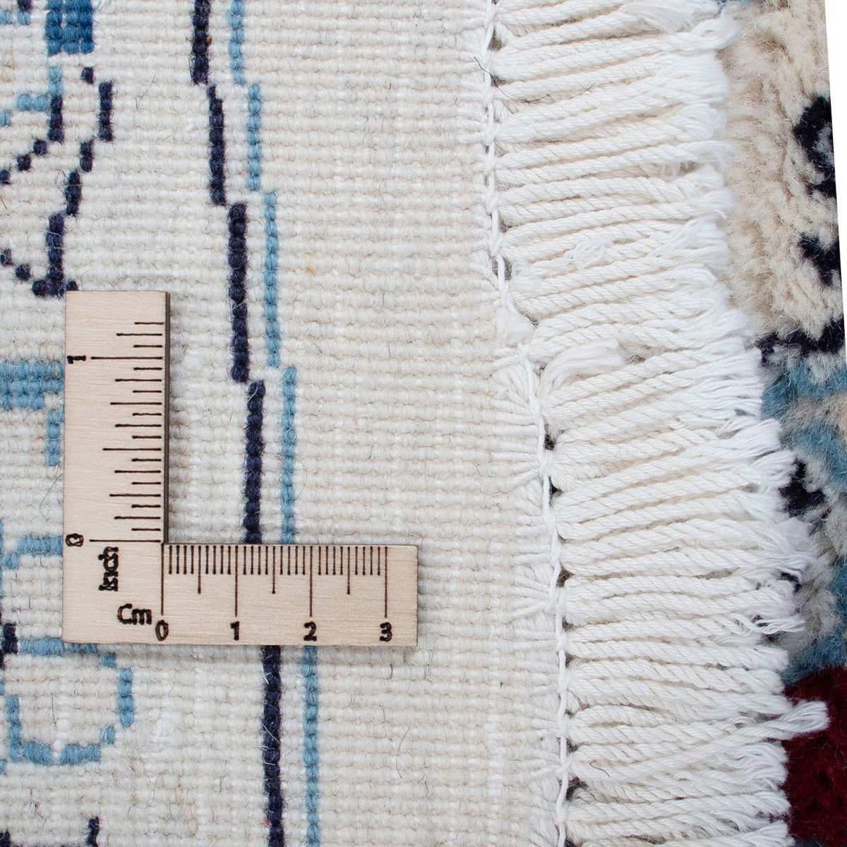 Dywan perski - Nain okrągły  - 290 x 290 cm - ciemna czerwień