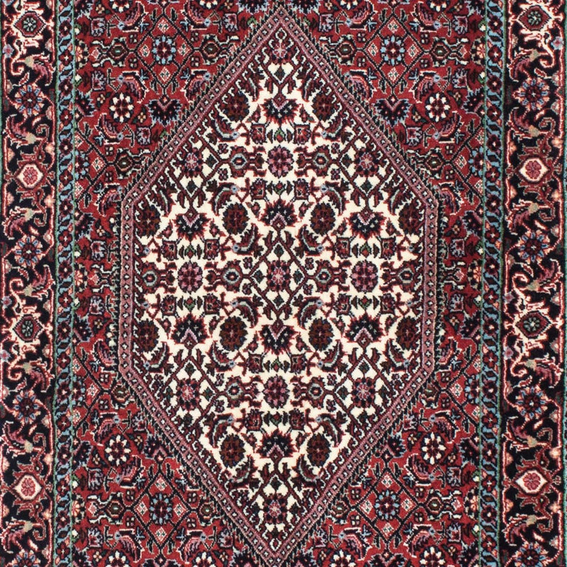 Biegacz Dywan perski - Bijar - 212 x 73 cm - czerwony