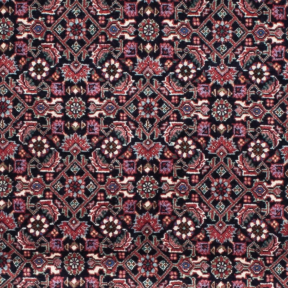 Biegacz Dywan perski - Bijar - 200 x 74 cm - ciemnoniebieski