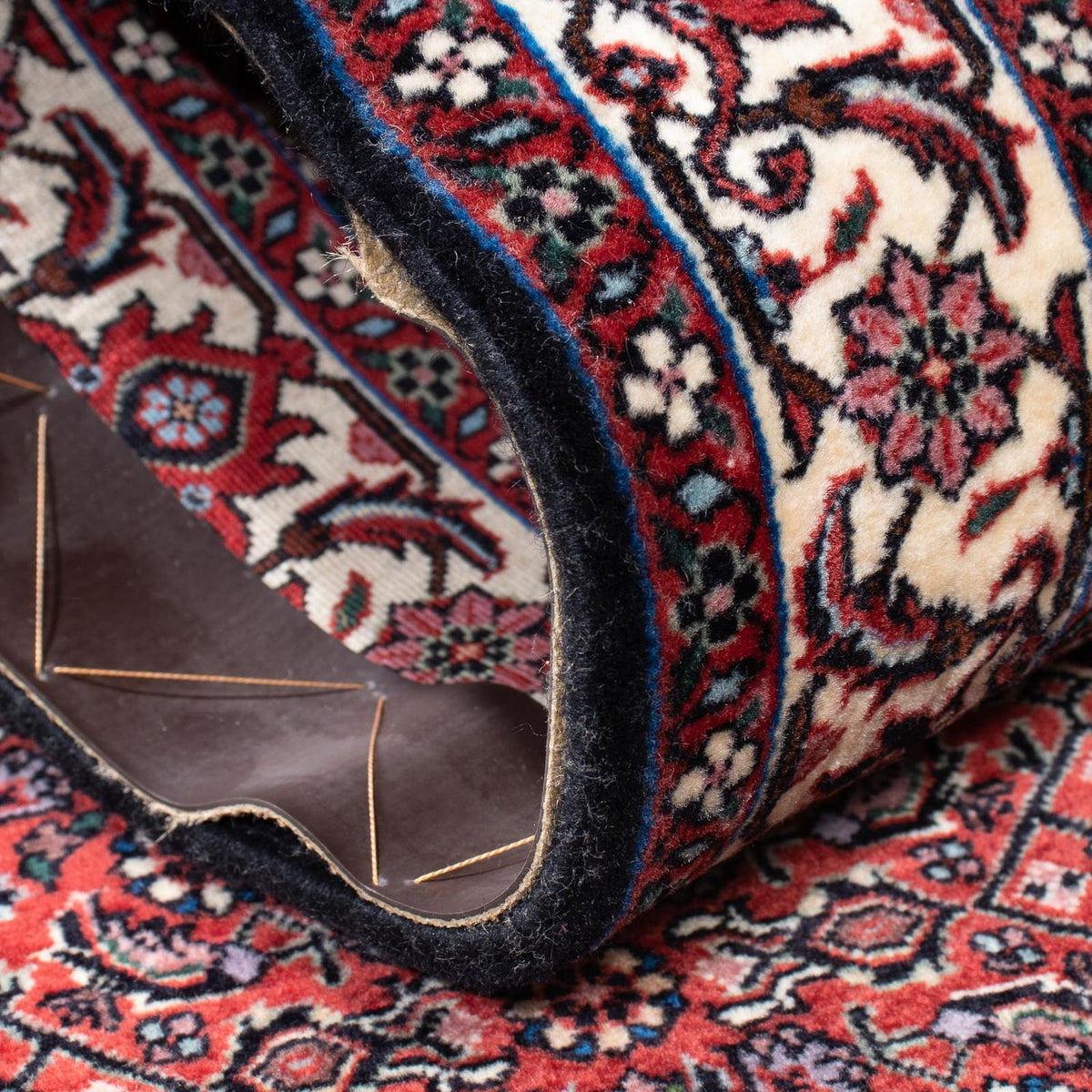 Biegacz Dywan perski - Bijar - 200 x 74 cm - ciemnoniebieski