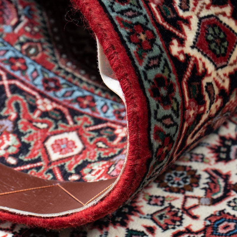 Biegacz Dywan perski - Bijar - 305 x 84 cm - beżowy