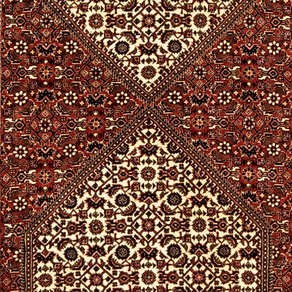 Biegacz Dywan perski - Bijar - 289 x 86 cm - wielokolorowy