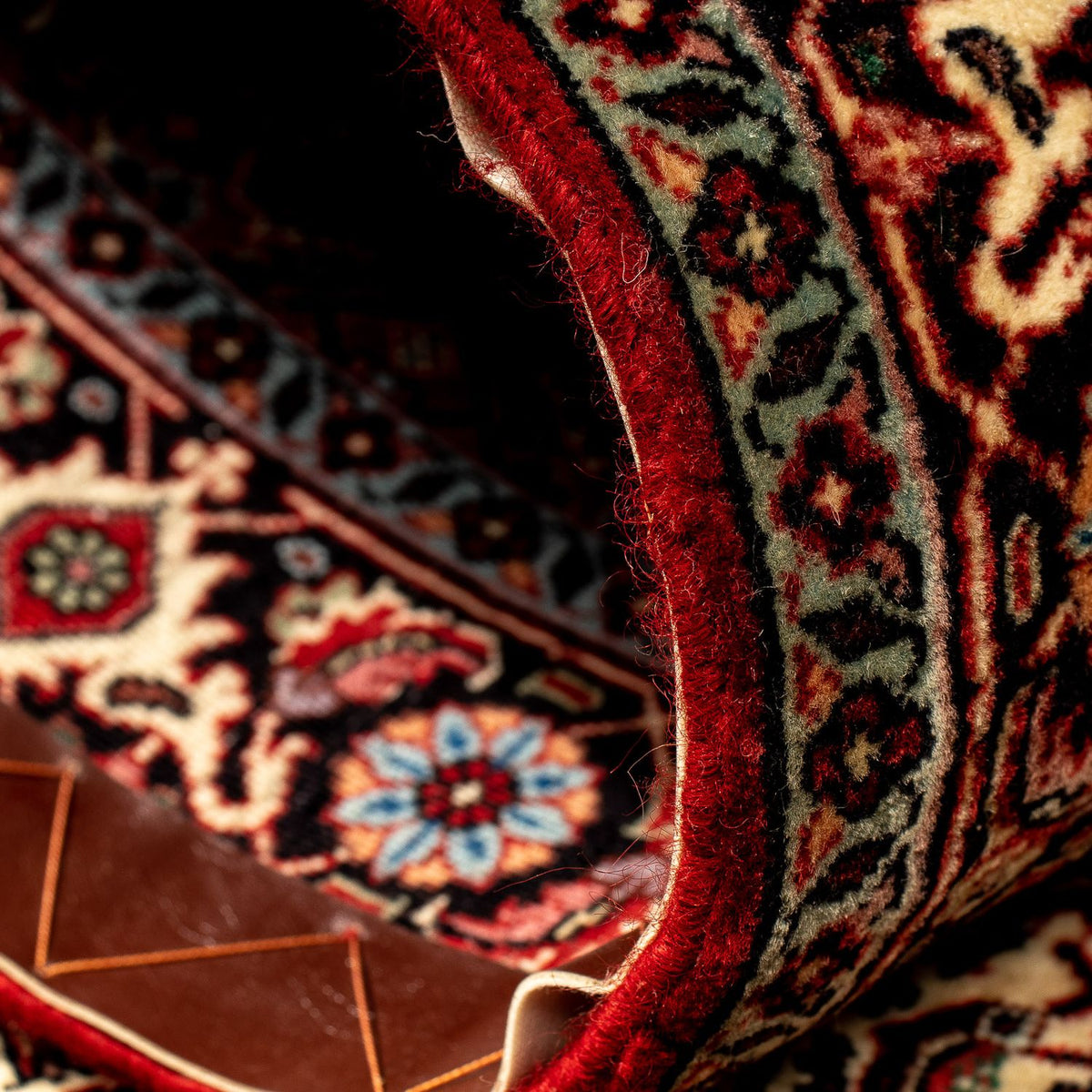 Biegacz Dywan perski - Bijar - 289 x 86 cm - wielokolorowy