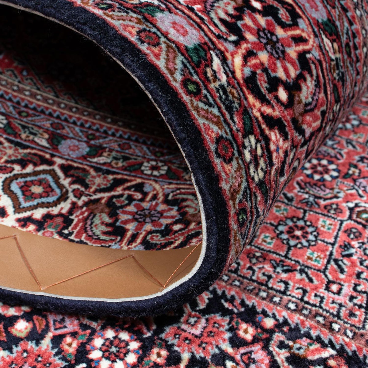 Dywan perski - Bijar - 203 x 127 cm - ciemnoniebieski