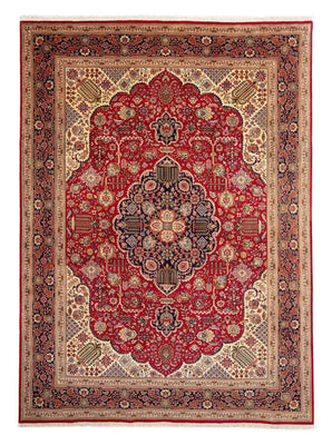 Dywan perski - Tabriz - Królewski - 337 x 243 cm - czerwony