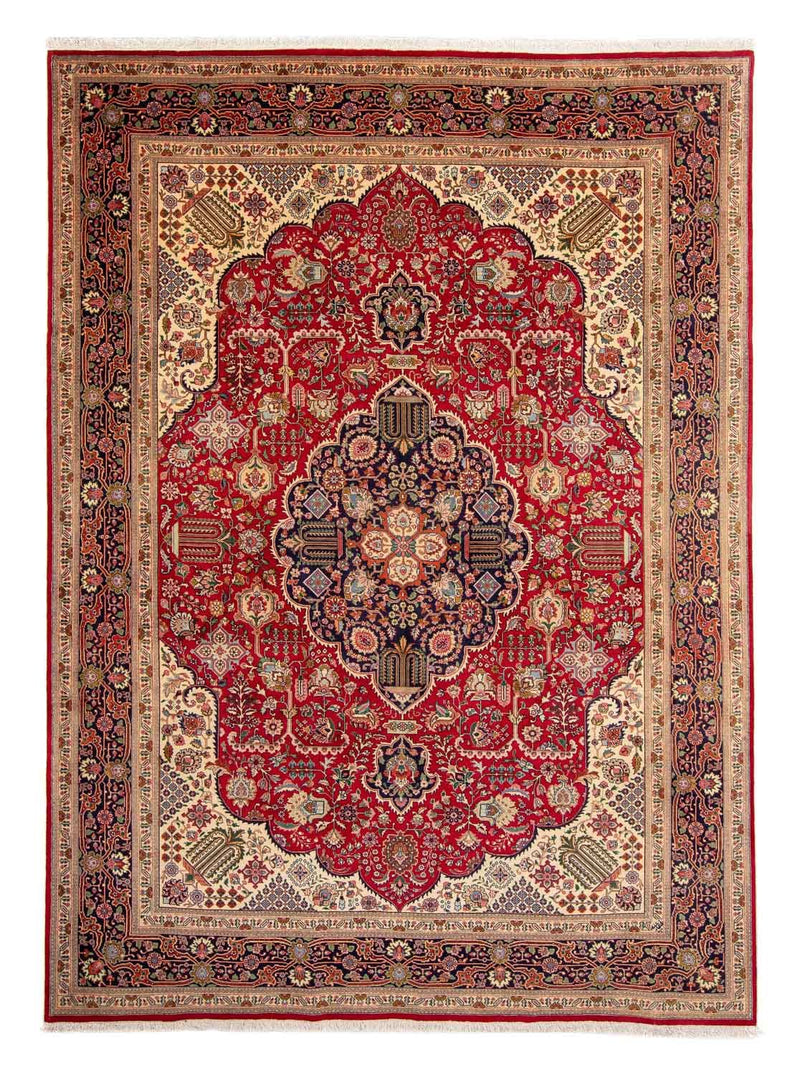 Dywan perski - Tabriz - Królewski - 337 x 243 cm - czerwony