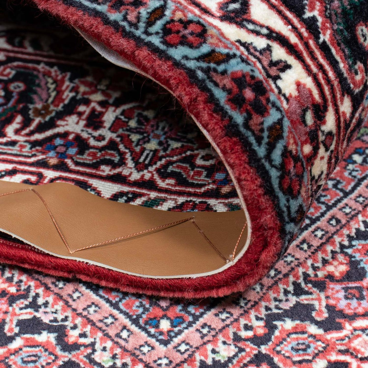 Dywan perski - Bijar - 202 x 132 cm - jasna czerwień