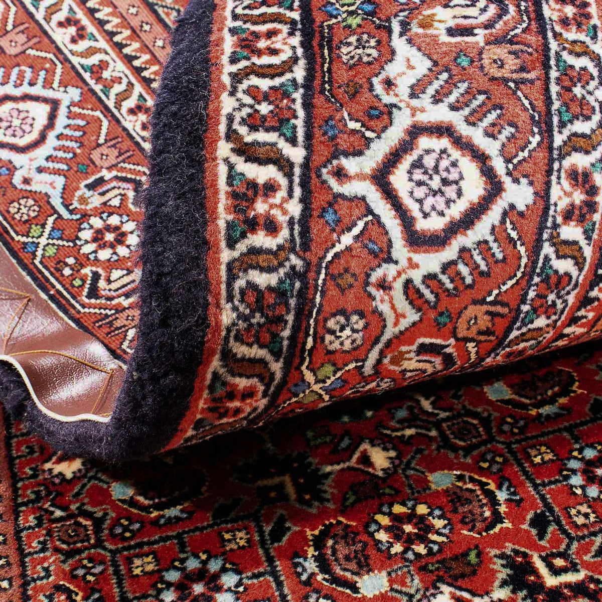 Dywan perski - Bijar - 179 x 111 cm - łososiowy