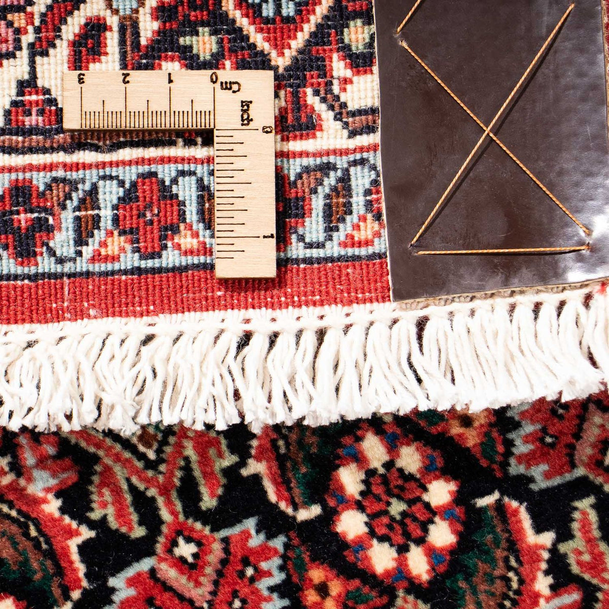 Biegacz Dywan perski - Bijar - 211 x 71 cm - ciemna czerwień