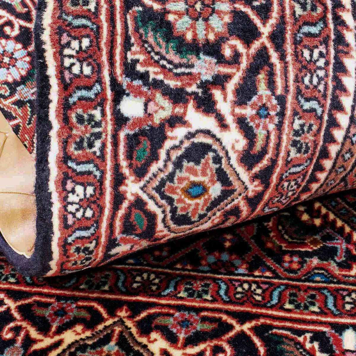 Biegacz Dywan perski - Bijar - 174 x 107 cm - jasna czerwień