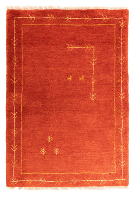Dywan Gabbeh - perski - 126 x 85 cm - czerwony