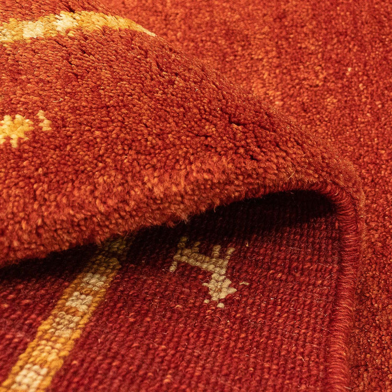 Dywan Gabbeh - perski - 133 x 84 cm - ciemna czerwień