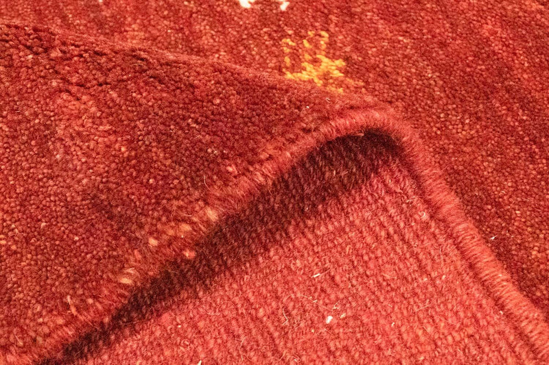 Dywan Gabbeh - perski - 128 x 82 cm - czerwony