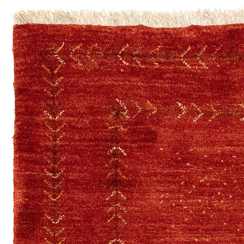 Dywan Gabbeh - perski - 137 x 75 cm - ciemna czerwień