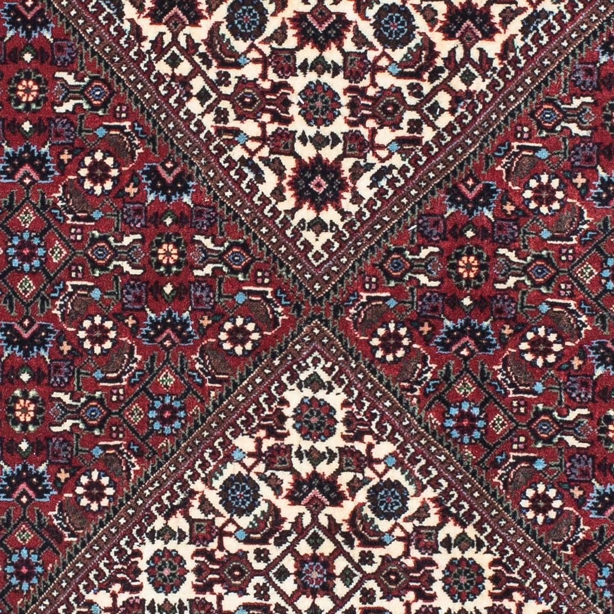 Biegacz Dywan perski - Bijar - 198 x 73 cm - beżowy