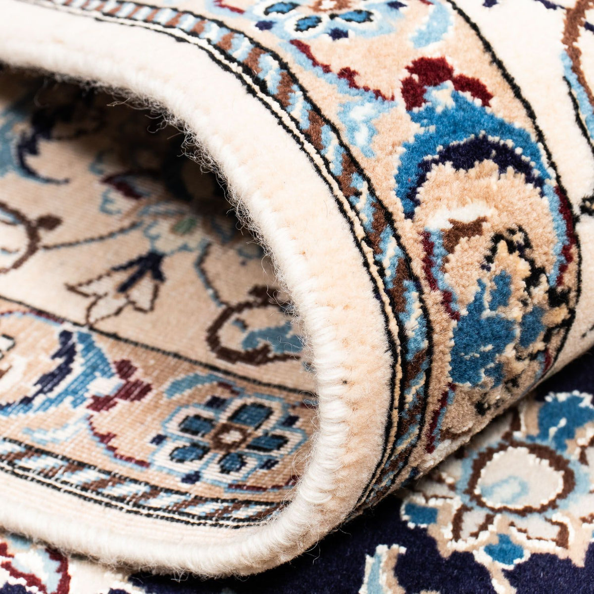 Dywan perski - Nain - Królewski - 296 x 204 cm - czarny