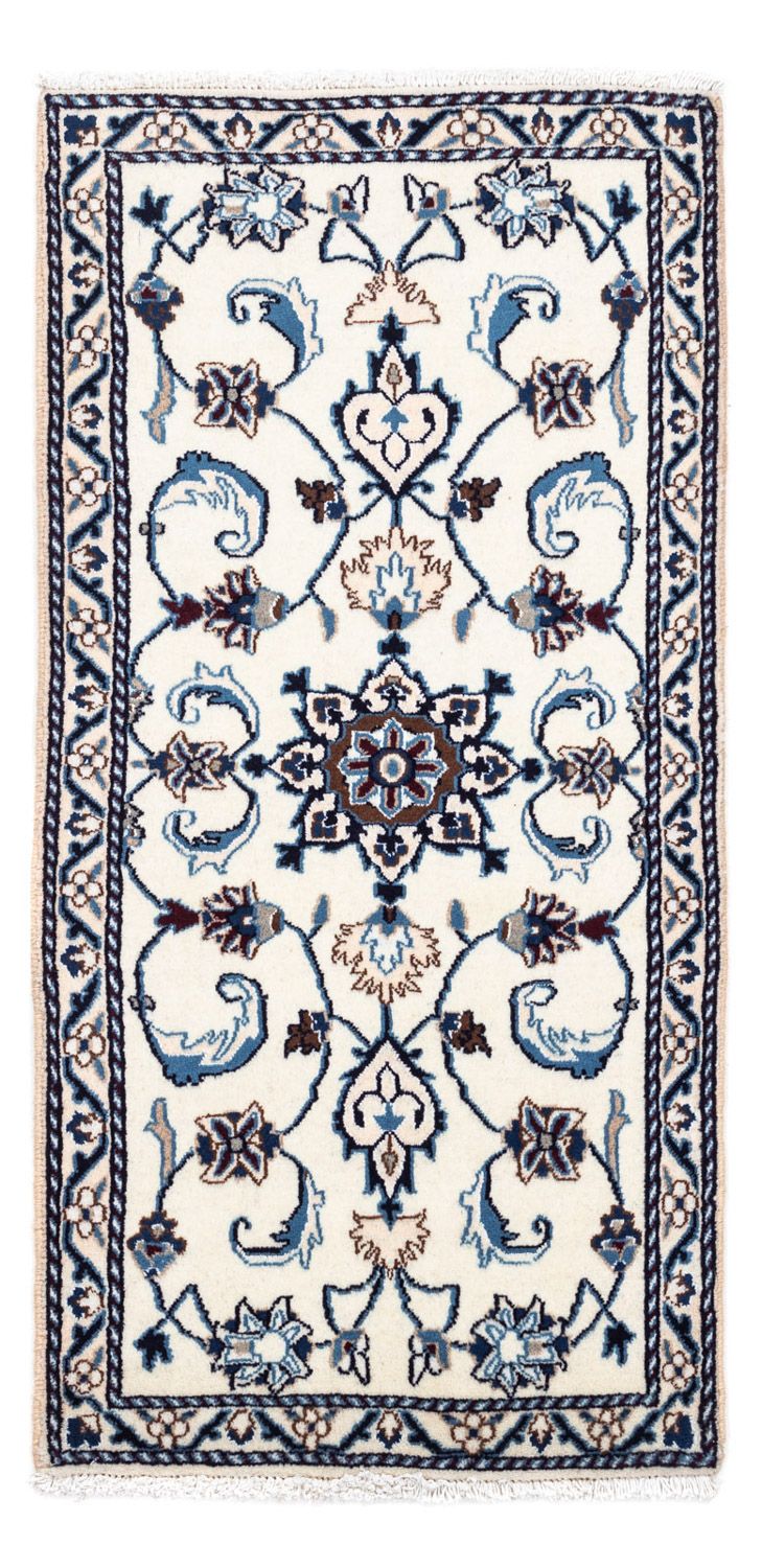 Dywan perski - Nain - 139 x 68 cm - beżowy