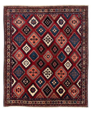 Perski dywan - Nomadyczny - 290 x 252 cm - ciemna czerwień