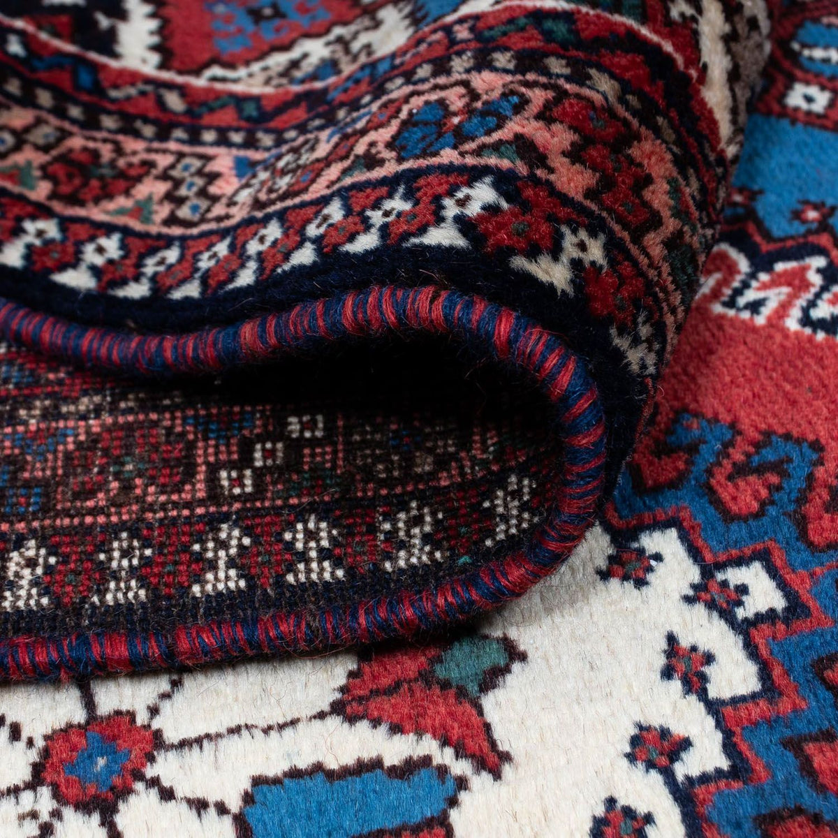 Perski dywan - Nomadyczny - 290 x 252 cm - ciemna czerwień