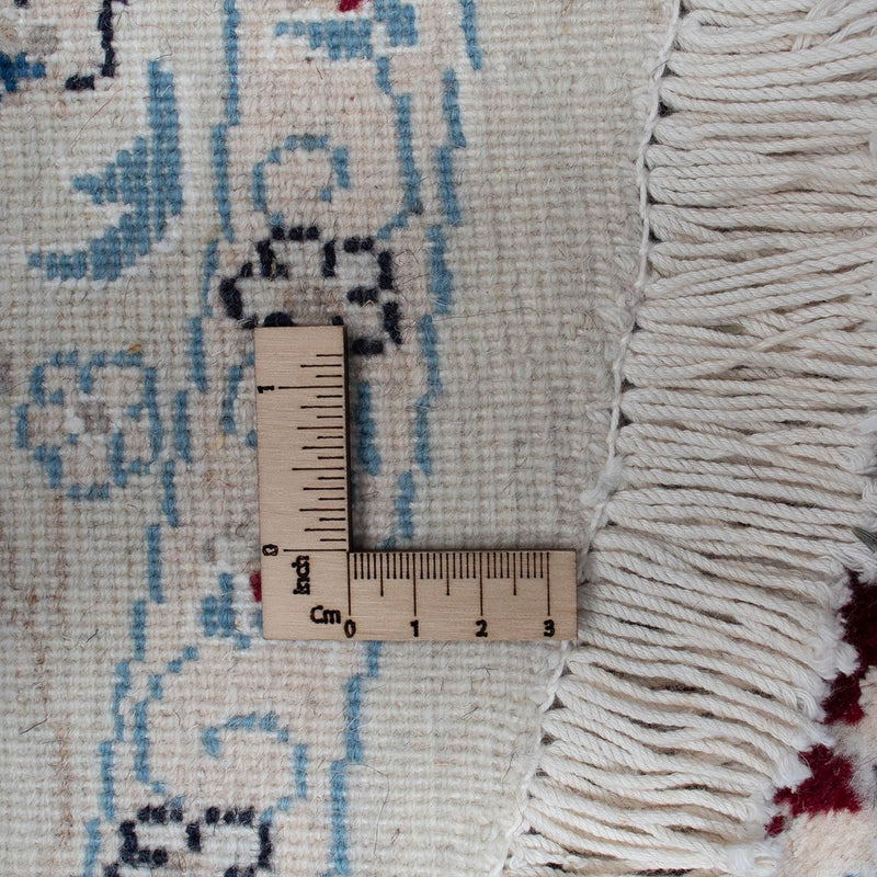 Dywan perski - Nain okrągły  - 295 x 295 cm - ciemna czerwień