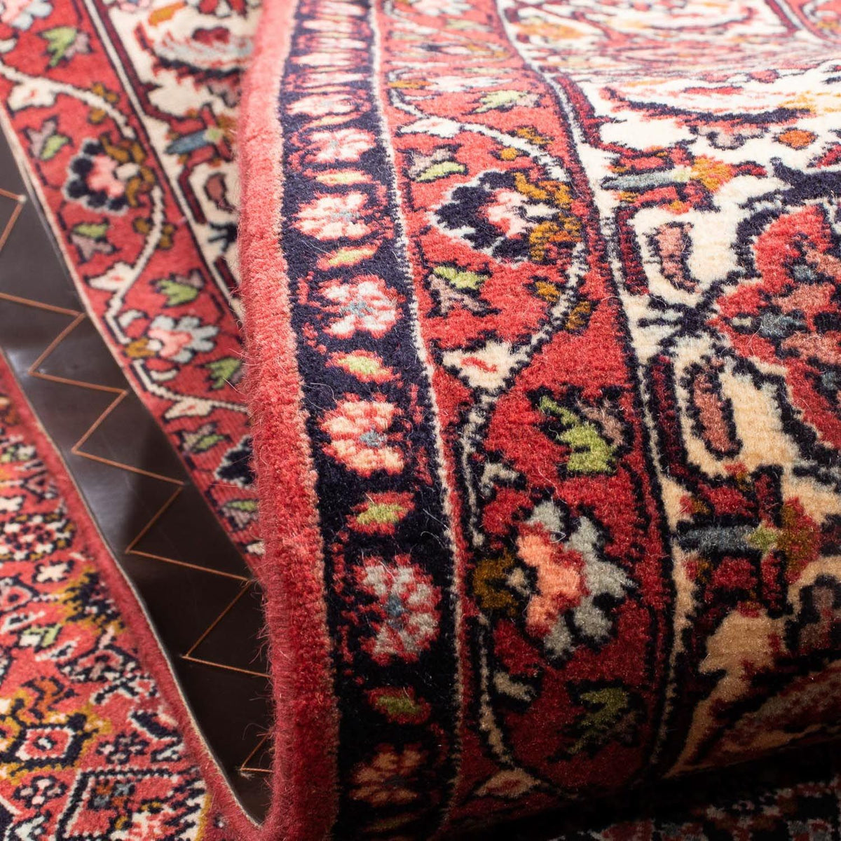 Dywan perski - Bijar - 246 x 171 cm - jasna czerwień