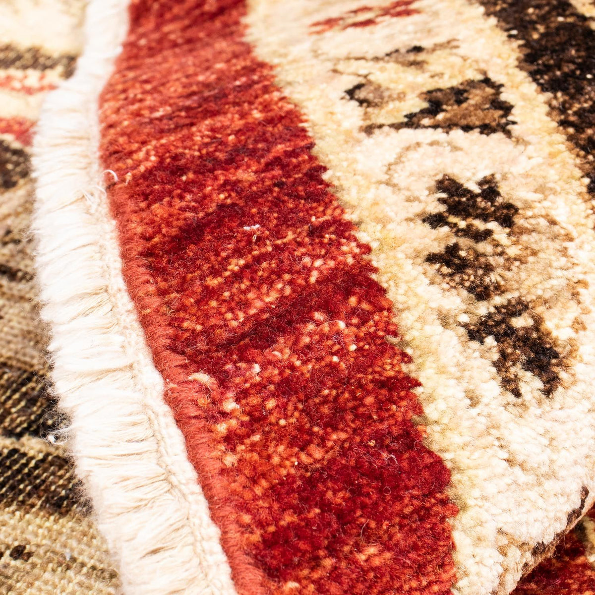 Dywan Zieglera okrągły  - 248 x 239 cm - ciemna czerwień