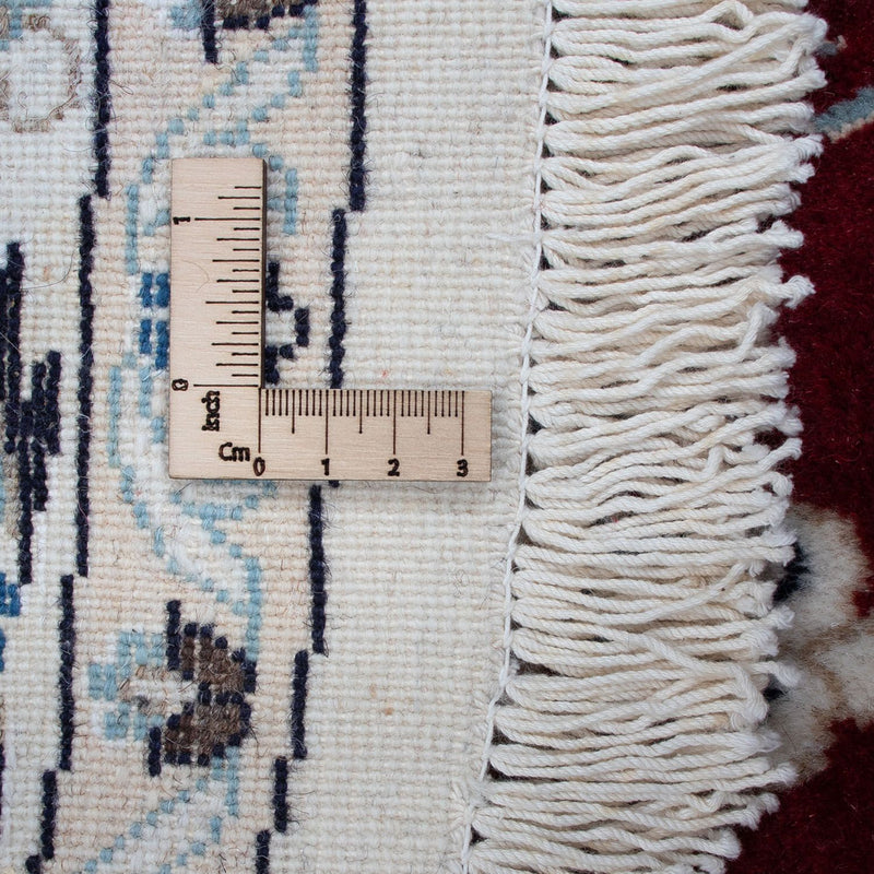 Dywan perski - Nain okrągły  - 250 x 250 cm - ciemna czerwień