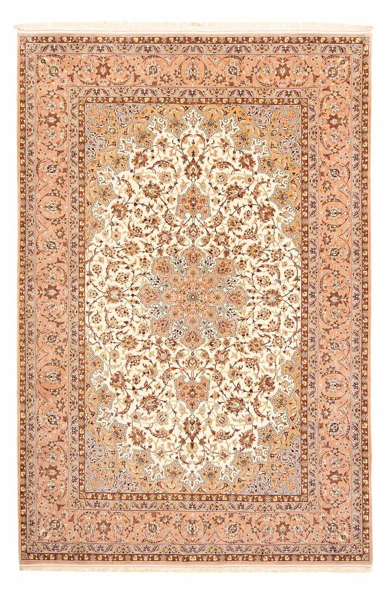 Dywan perski - Isfahan - Premium - 291 x 200 cm - jasnobrązowy