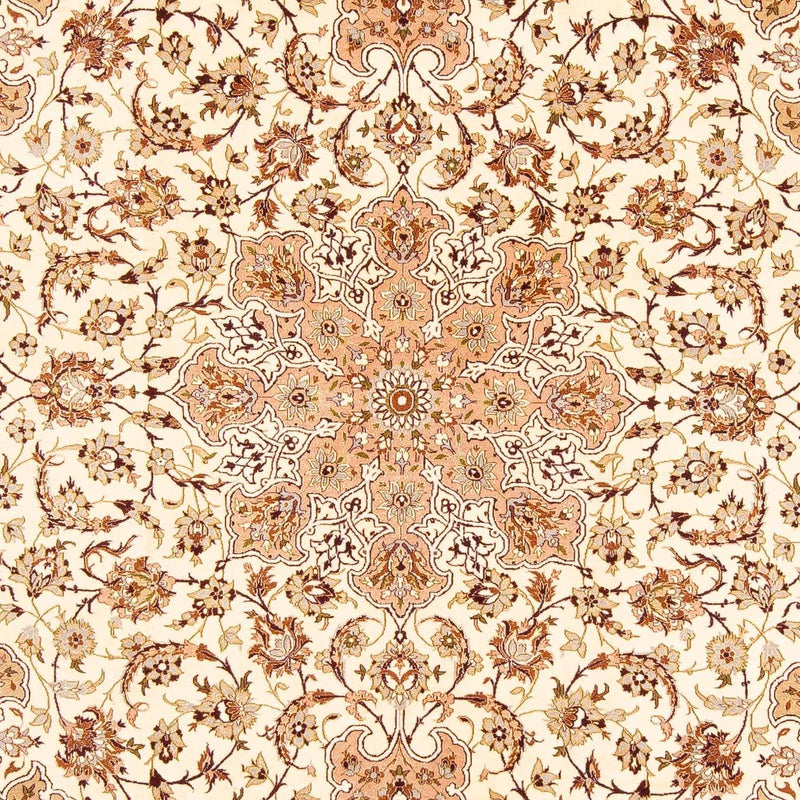 Dywan perski - Isfahan - Premium - 291 x 200 cm - jasnobrązowy